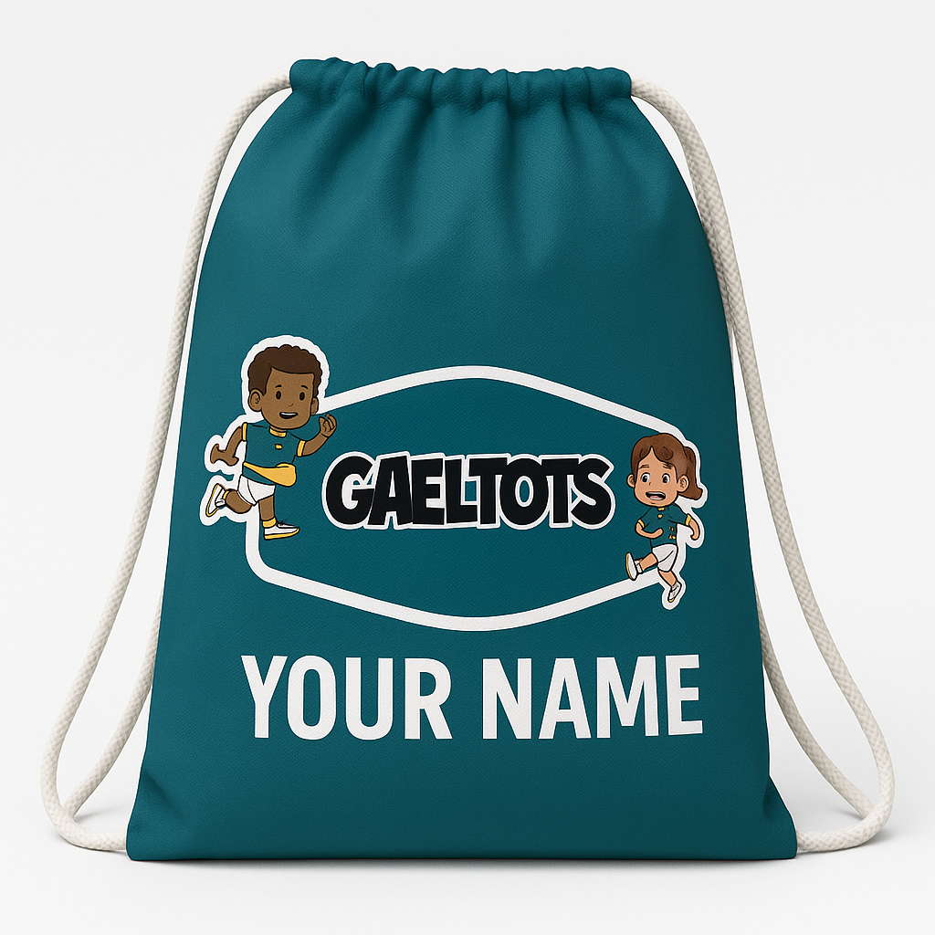 Gaeltots Teal Drawstring Bag
