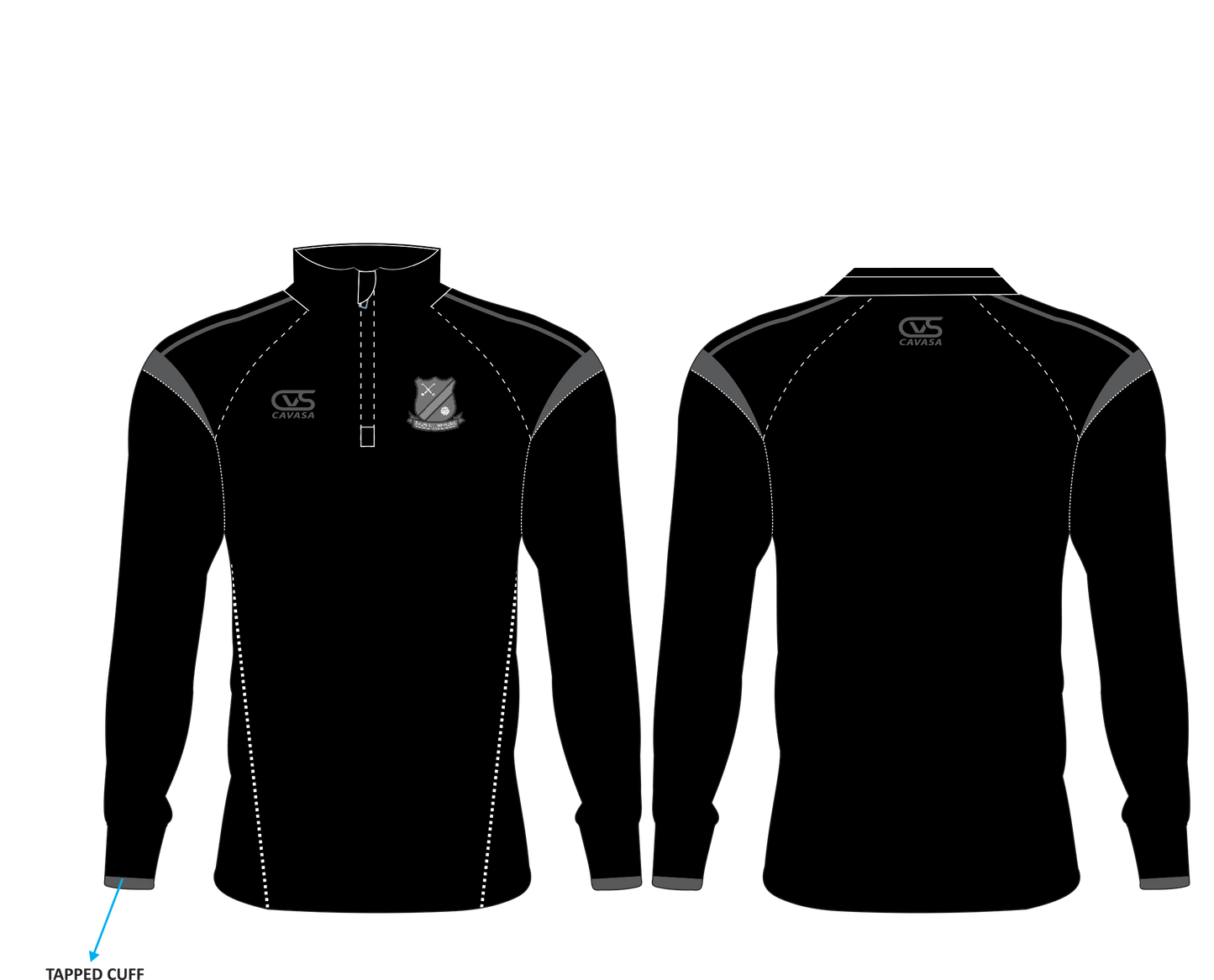 Seán Uí Mhistéil BLACKED OUT Half Zip - £30 (Kids £25)