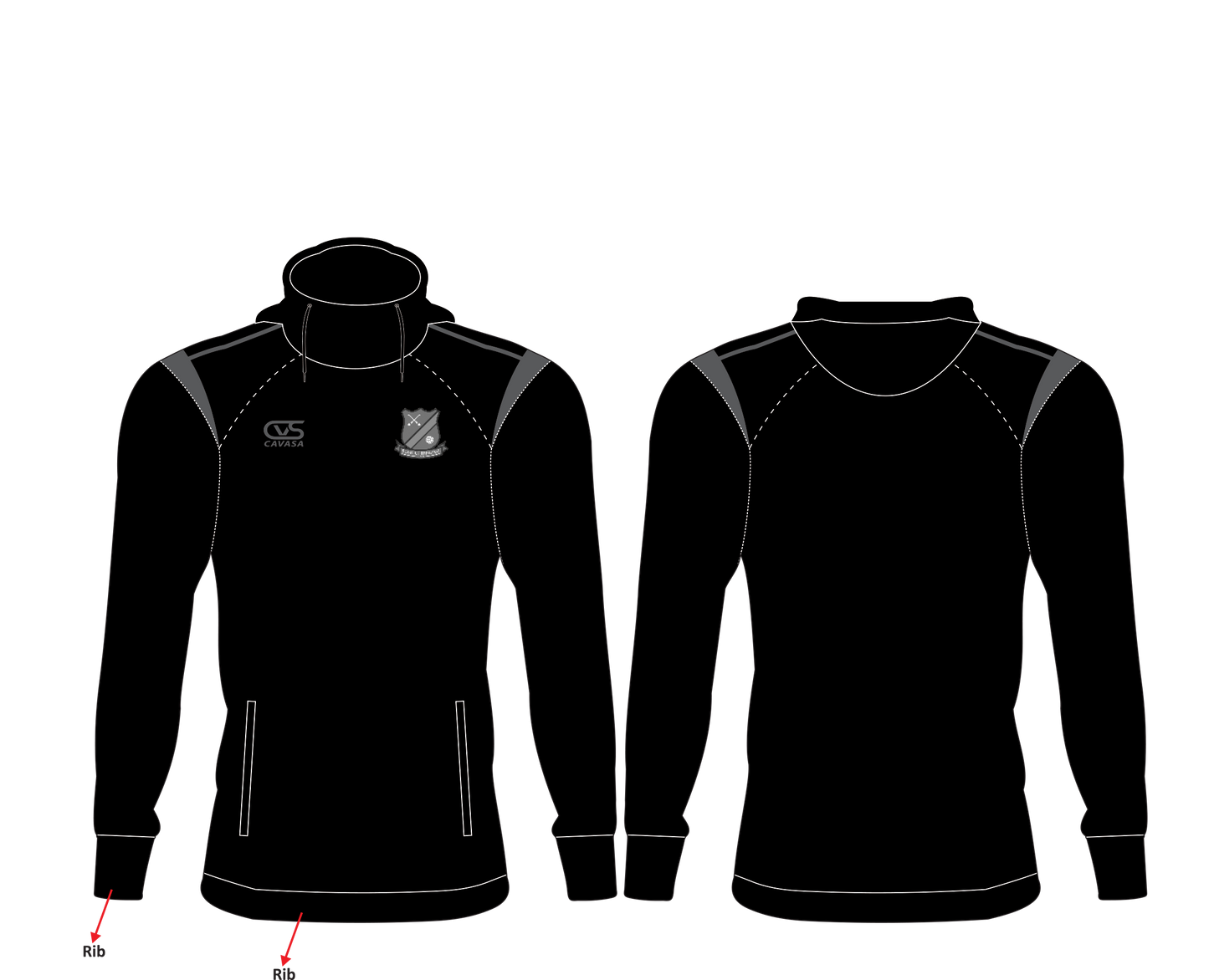 Seán Uí Mhistéil BLACKED OUT Mid Layer Hoodie - £30 (Kids £25)