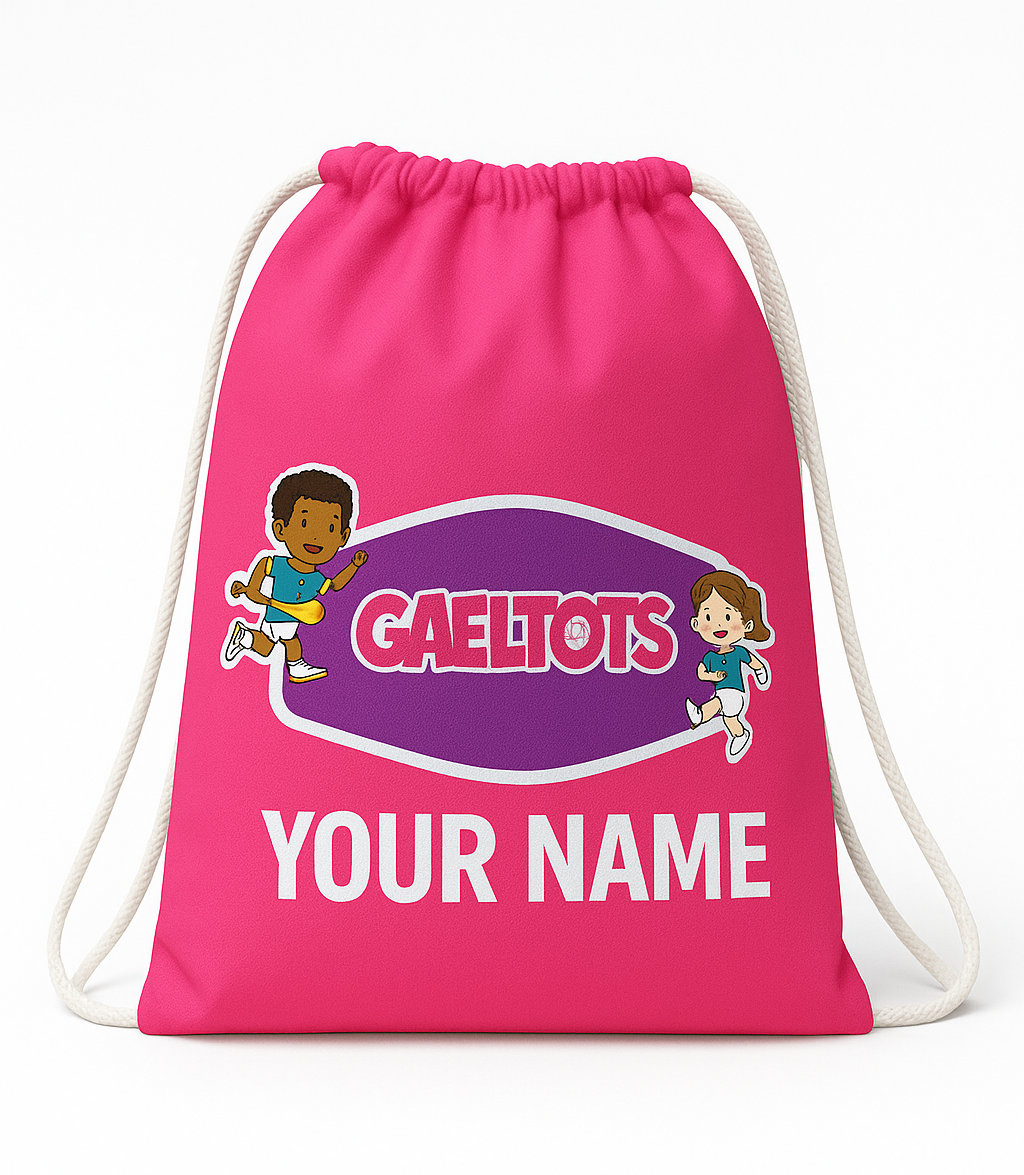 Gaeltots Pink Drawstring Bag