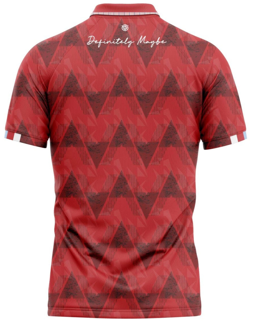 Oasis Inspired LIVE 25' Football Shirt Red @OASISMANIA