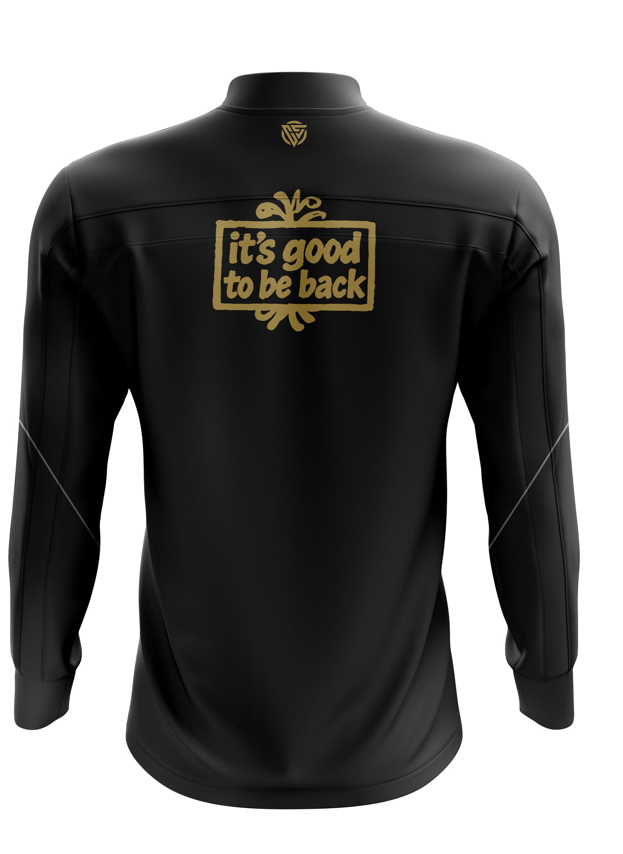 Oasis MANIA Inspired  MAYO BLACK/GOLD “Live Forever” Track top