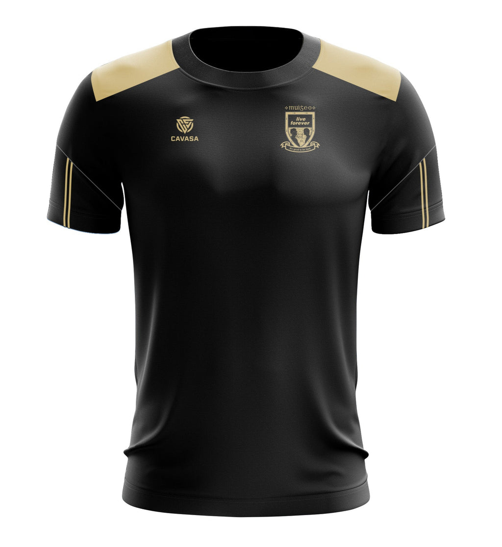 Oasis Inspired MAYO BLACK/GOLD “Live Forever” T-shirt