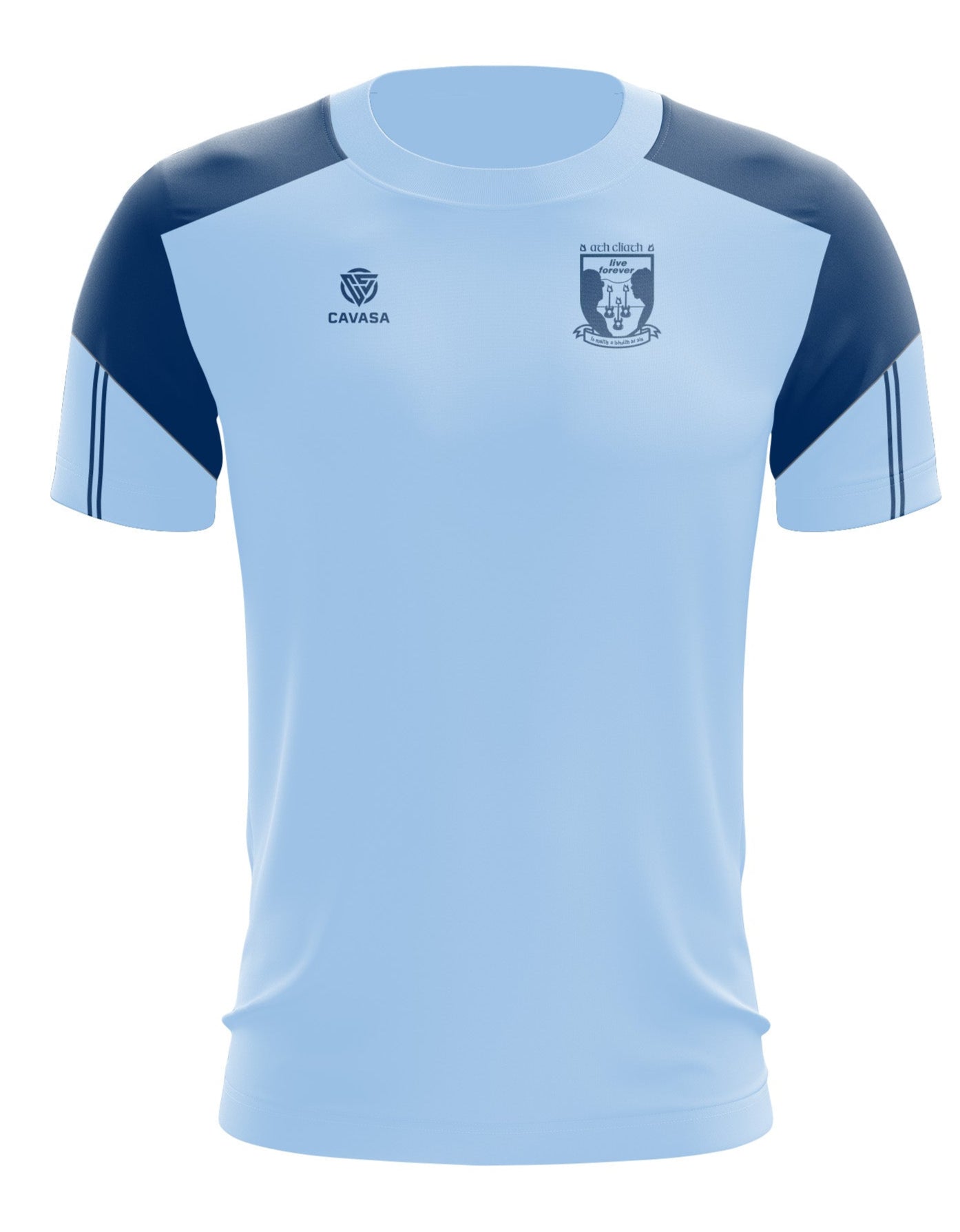 Oasis MANIA Inspired DUBLIN Sky Blue “Live Forever” T-shirt