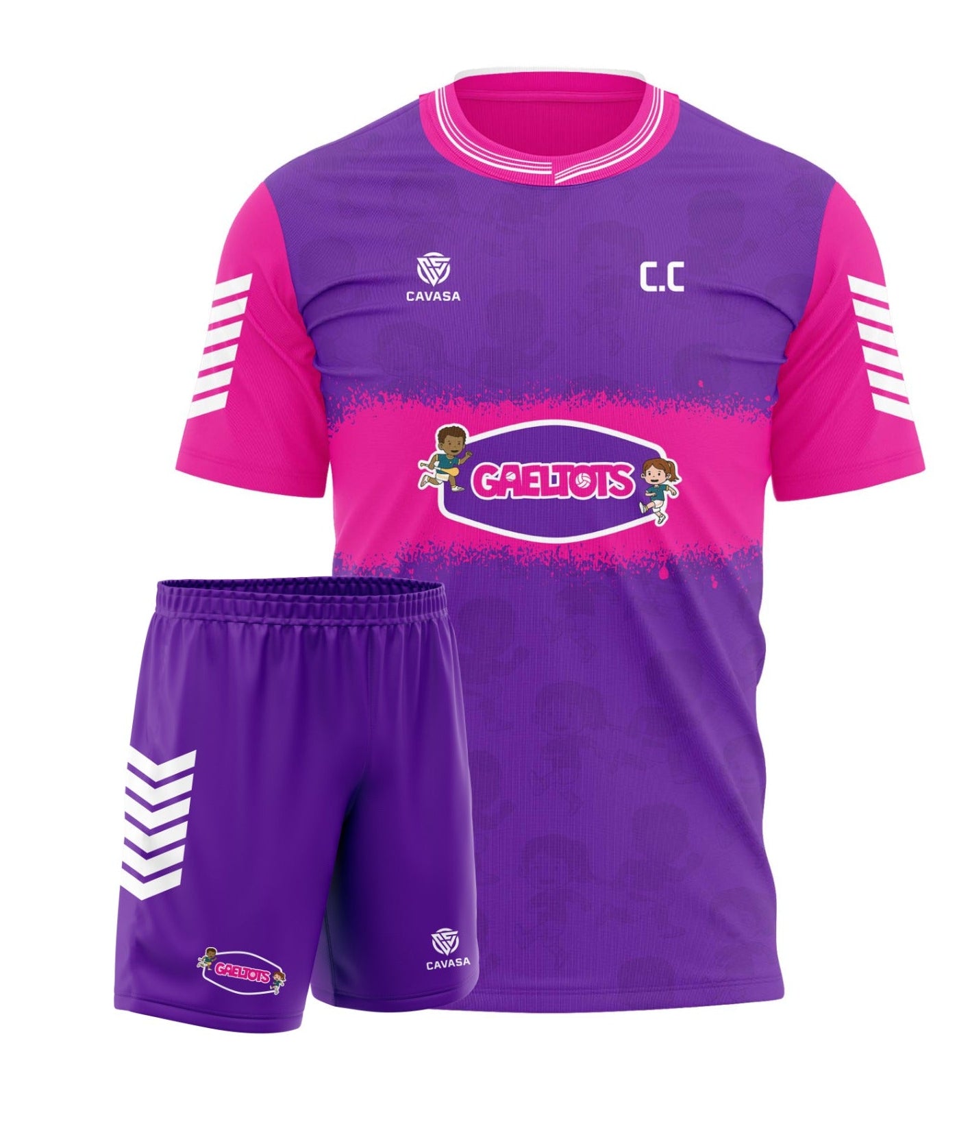 Gaeltots Purple/Pink Jersey and Shorts Set