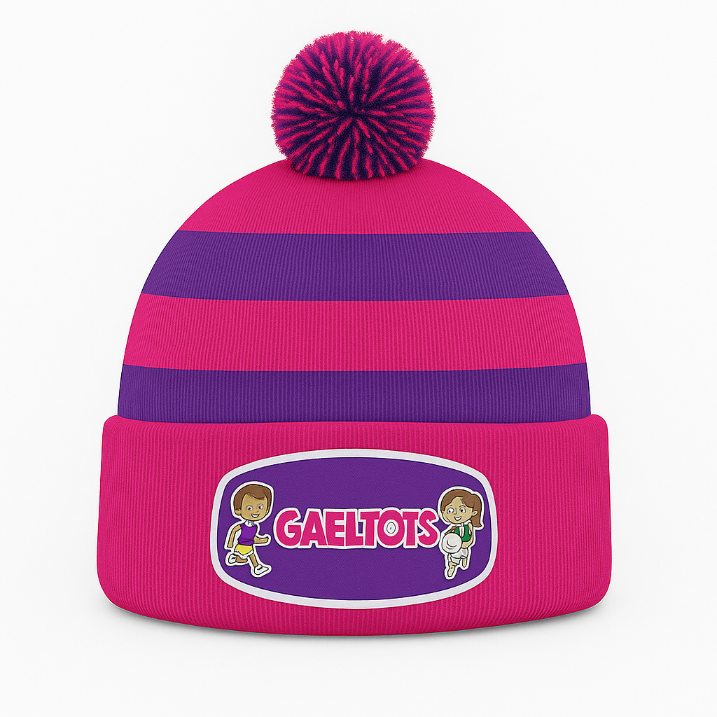 Gaeltots Bobble Hats – Pink/Purple