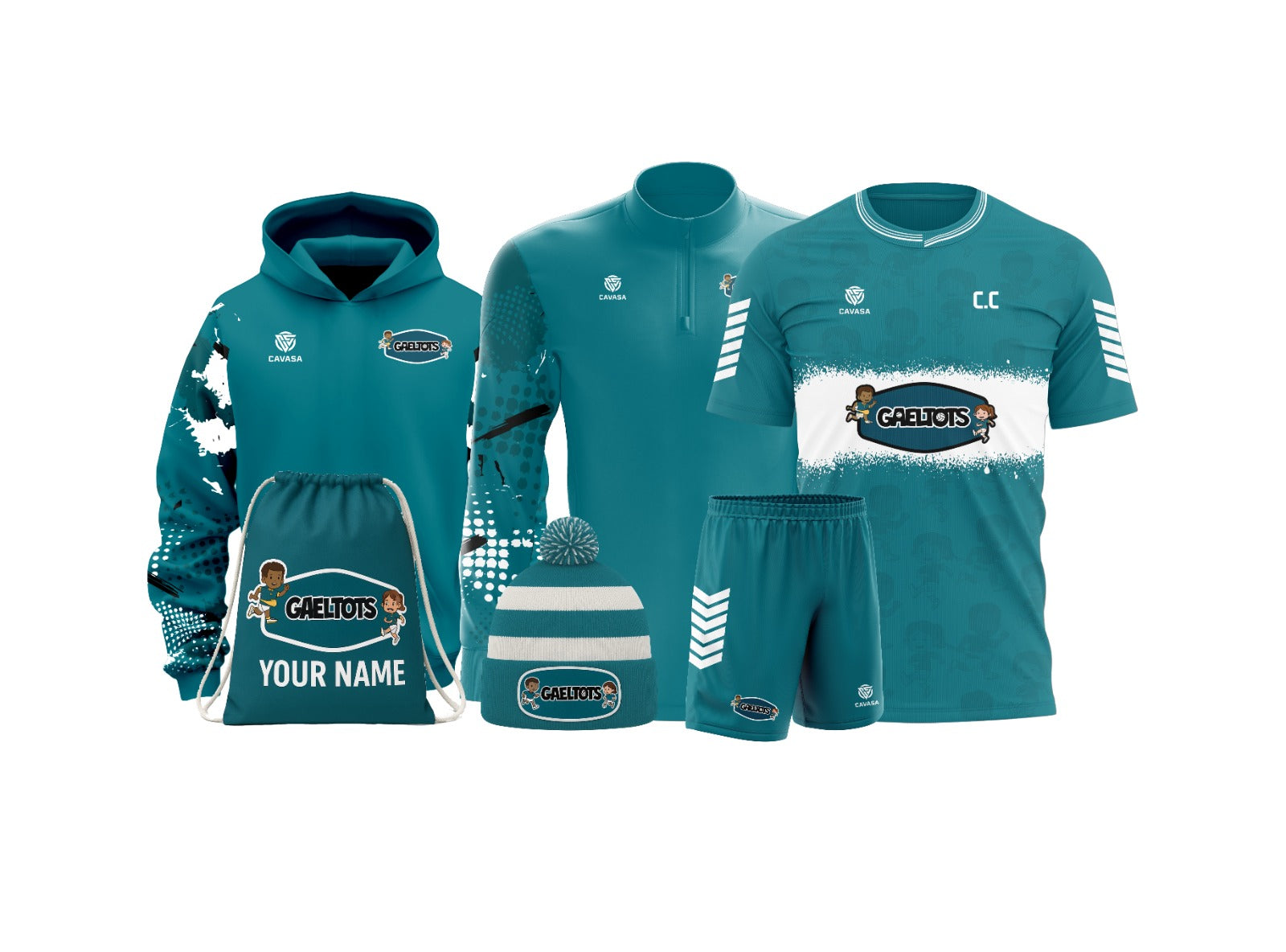 GaelTots Boys Premium Bundle – Teal/White Edition