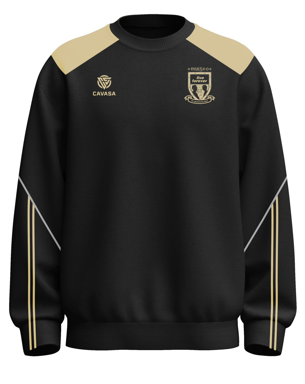 Oasis Inspired MAYO BLACK/GOLD “Live Forever” Sweatshirt