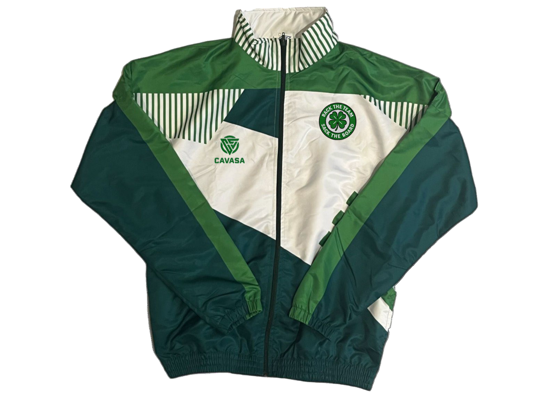 Back the Team Sack the board 1991 Inspired Track top