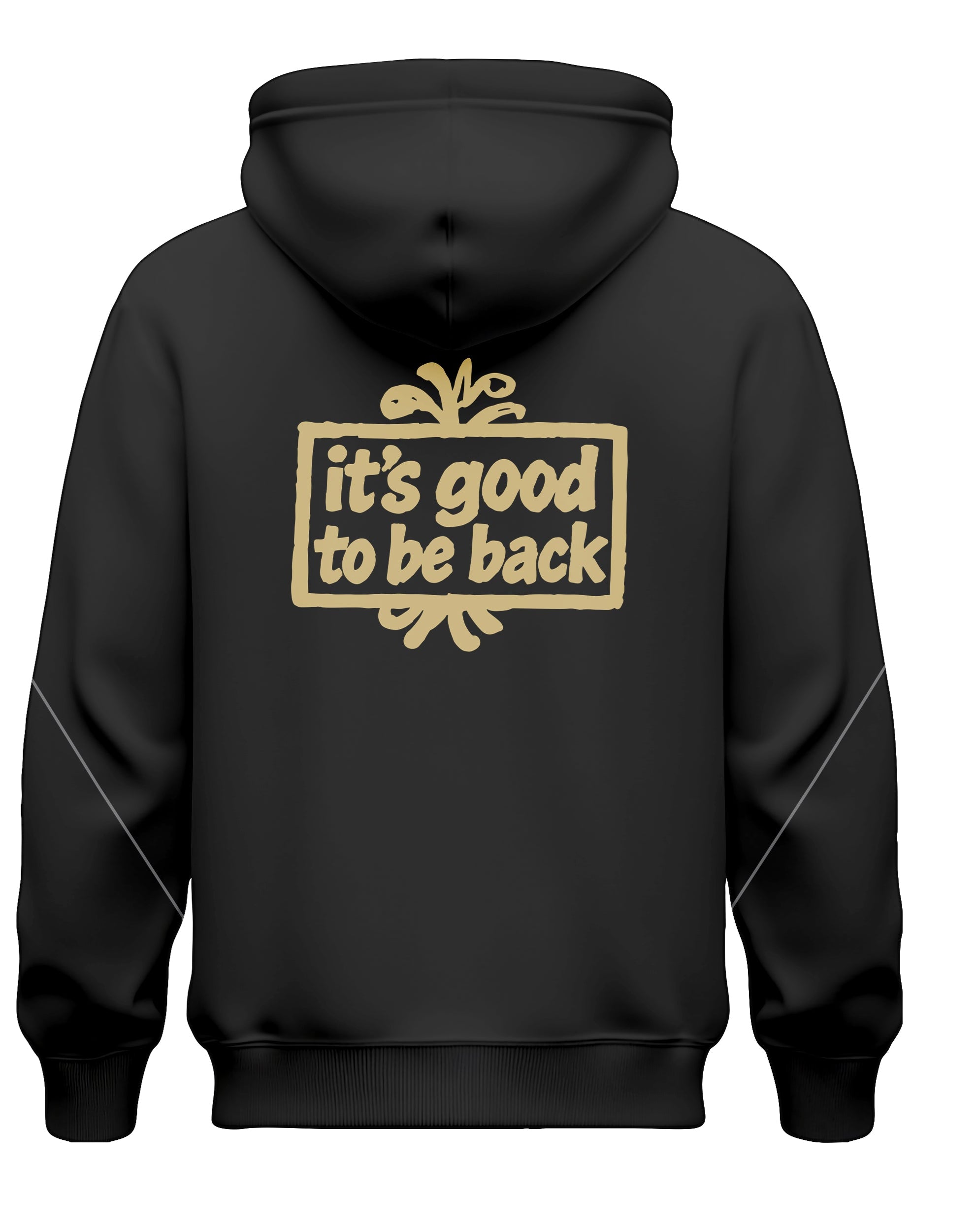Oasis MANIA Inspired  MAYO BLACK/GOLD “Live Forever” Hoodie