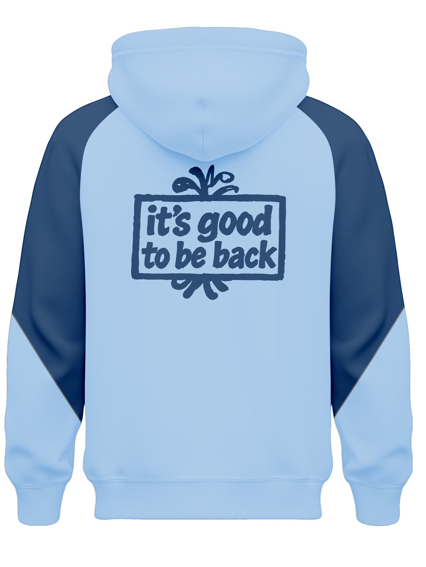 Oasis Inspired DUBLIN Sky Blue “Live Forever” Hoodie