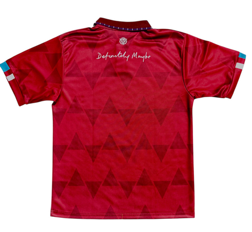 Oasis Inspired LIVE 25' Football Shirt Red – cavasa