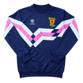 Tartan Army Retro 90s Inspired Sky Blue/Pink Sweatshirt