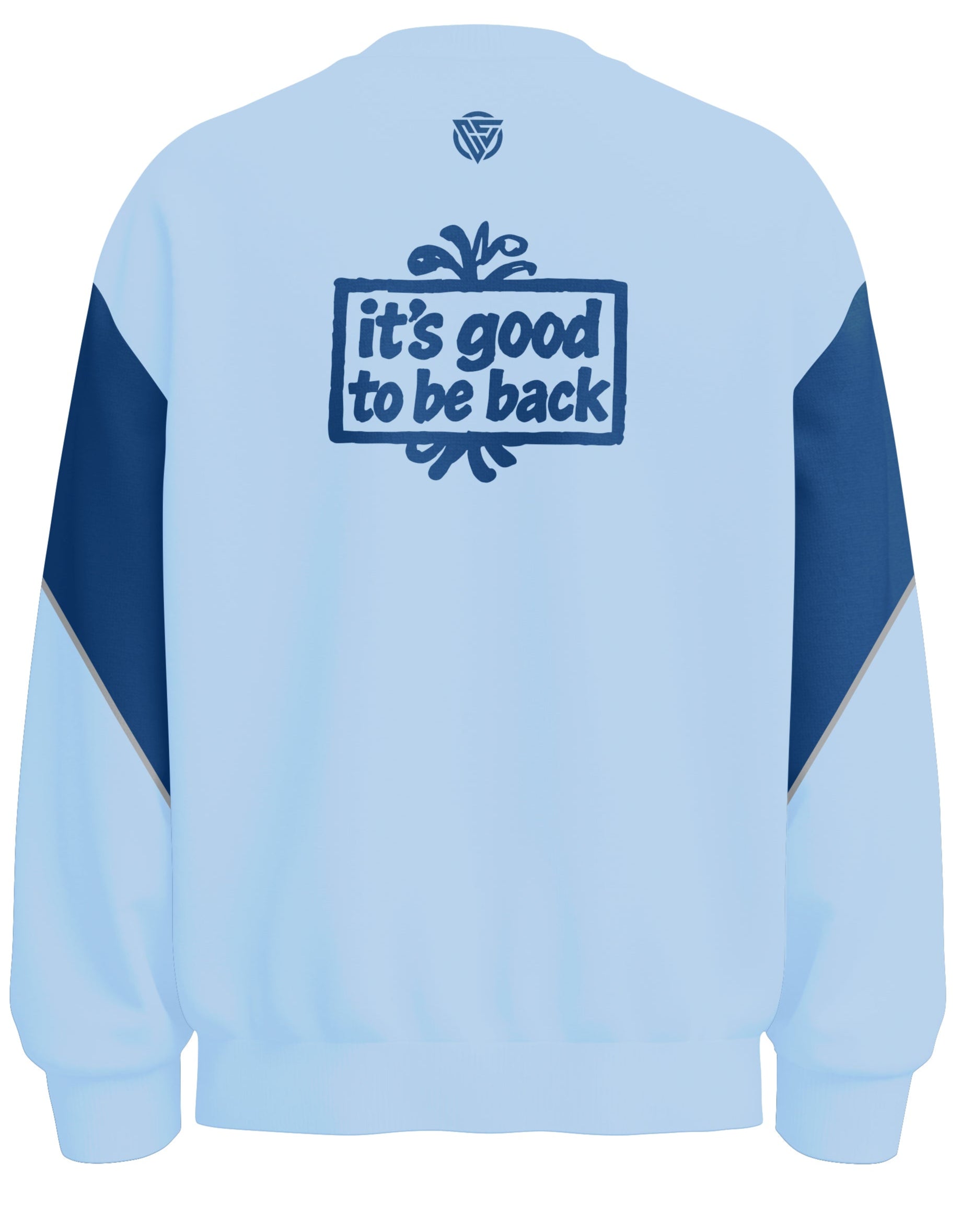 Oasis Inspired MANIA DUBLIN Sky Blue “Live Forever” Sweatshirt