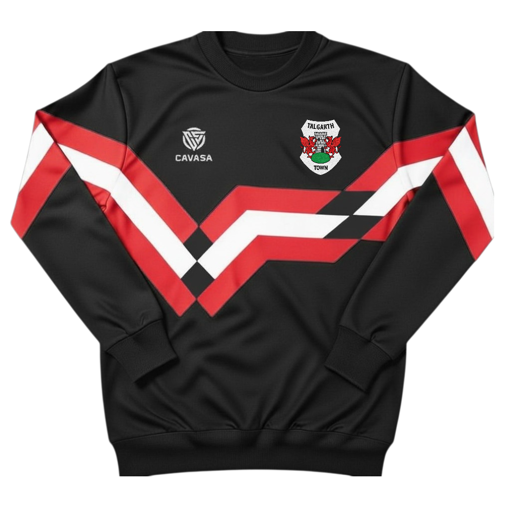Talgarth Town 80s Black Inspired Sweatshirt