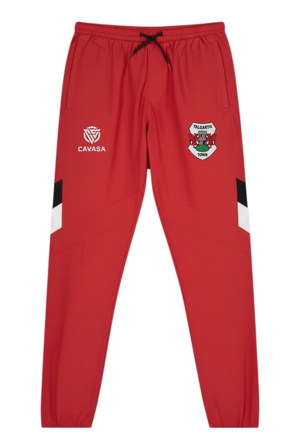 Talgarth Town Red Retro Track Bottoms