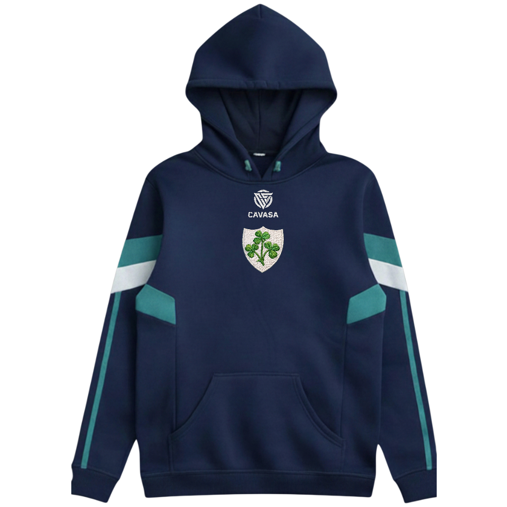 Ireland Rugby Navy 80s Inspired hoodie