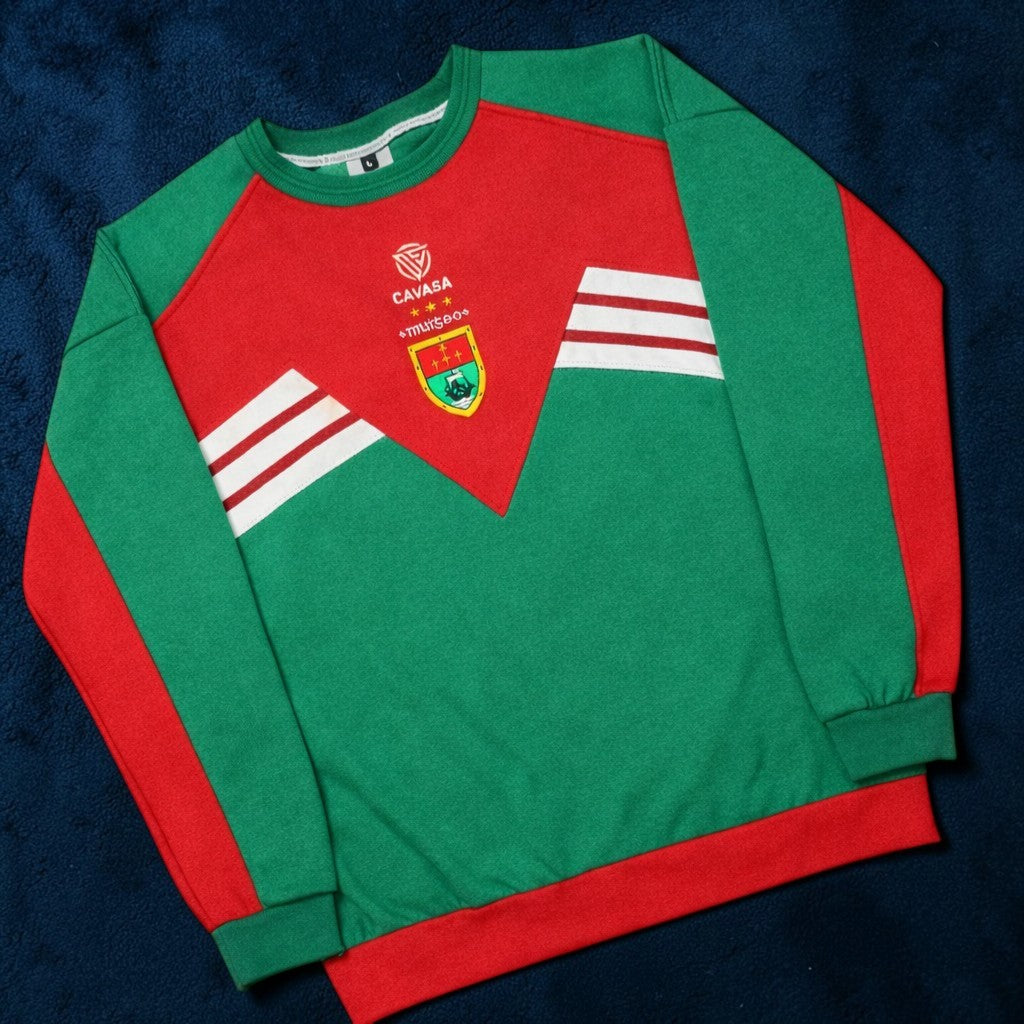 Mayo 90s Inspired Green/Red Retro Sweatshirt